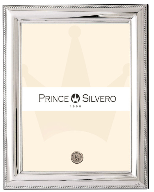 Engravable 'Cord' 8x10 Sterling Silver Overlay Picture Frame 