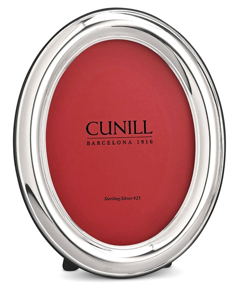 Oval Plain 5x7 Sterling Silver Picture Frame