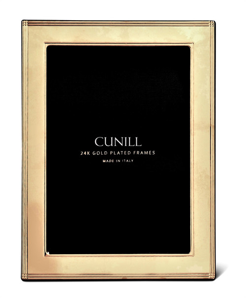 Cunill 'Madison' 8x10 Engravable Gold Plated Picture Frame 