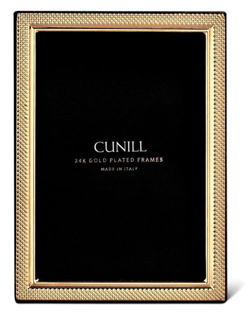 Cunill 'Droplets' 5x7 Gold Plated Picture Frame 