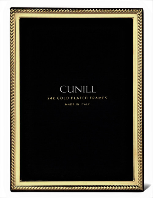 Cunill 'Rope Narrow' 5x7 Gold Plated Picture Frame