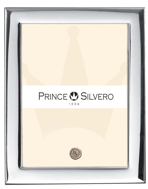 Engravable 'Plain' 5x7 Sterling Silver Overlay Picture Frame
