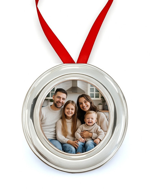 Cunill Plain Sterling Silver 2.5" Round Ornament Frame