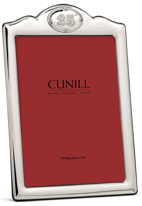CUNILL Sterling Silver 25th Anniversary 8x10 Picture Frame