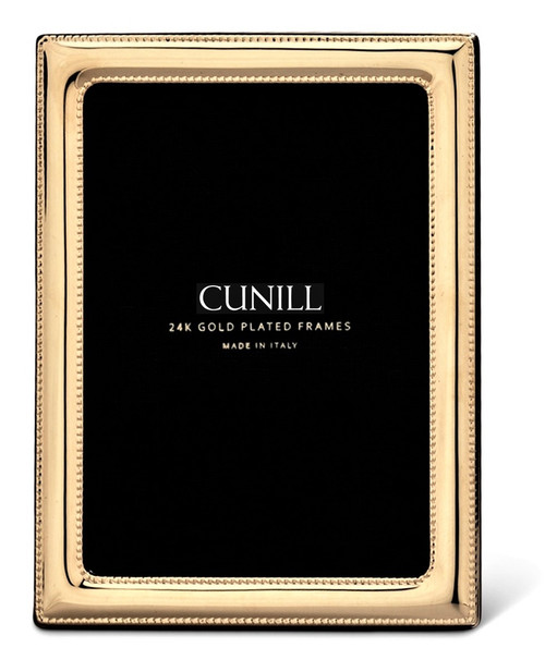 Cunill 'Pearls' 8x10 Gold Plated Picture Frame