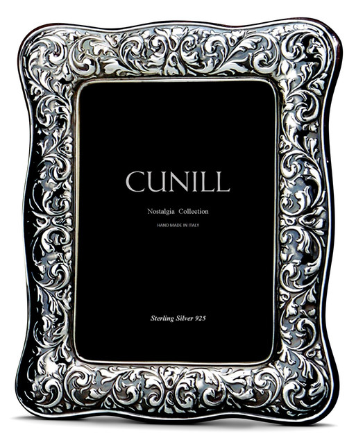 Athena' 5x7 Non-Tarnish Sterling Silver Picture Frame - Cunill