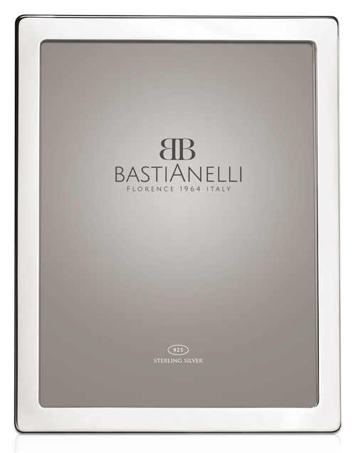 Engravable Bastianelli 'Liscia Flat' 4x6 Sterling Silver Picture Frame Engravable Bastianelli 'Liscia Flat' 4x6 Sterling Silver Picture Frame