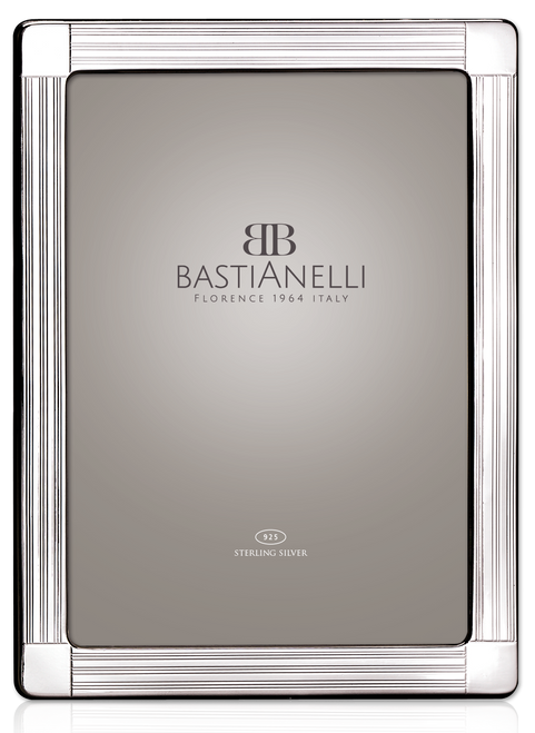 Bastianelli 'Guilloche' 5x7 Sterling Silver Picture Frame 