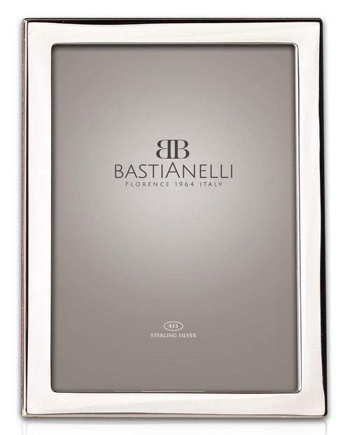 Engravable Bastianelli 'Quadra' 8x10 Sterling Silver Picture Frame Engravable Bastianelli 'Quadra' 8x10 Sterling Silver Picture Frame