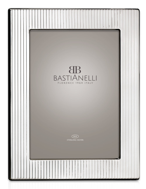 Bastianelli 'Gessato' 5x7 Sterling Silver Picture Frame 