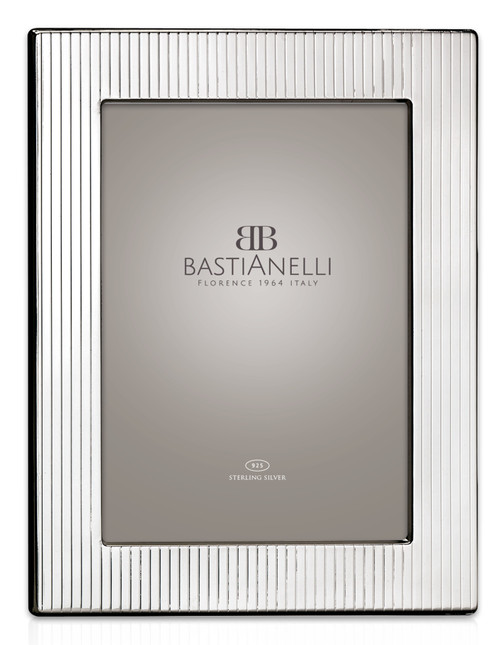 Bastianelli 'Gessato' 5x7 Sterling Silver Picture Frame