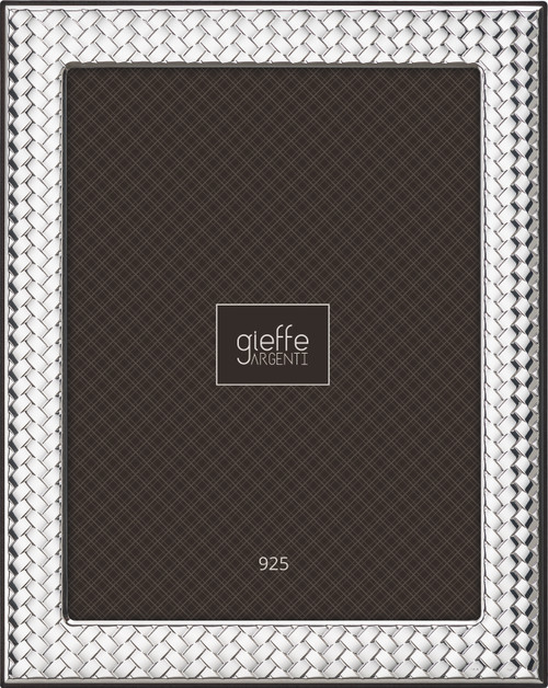 Gieffe Herringbone 3.5x5 Sterling Silver Picture Frame Gieffe Herringbone 3.5x5 Sterling Silver Picture Frame