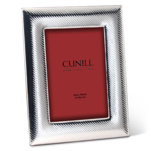 Cunill Angular 4x6 Silver Plated Picture Frame
