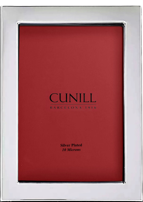 Cunill Tiffany Plain 4x6 Silver Plated Picture Frame