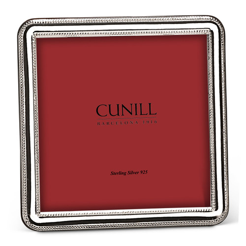 Cunill Beaded 2.5x2.5 Sterling Silver Picture Frame