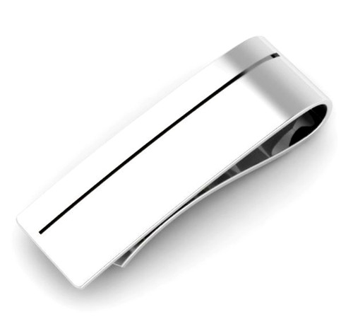 Enamel Sterling Silver Money Clip