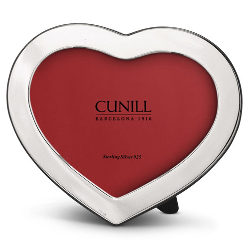 Cunill Engravable Heart 4x6 Sterling Silver Picture Frame
