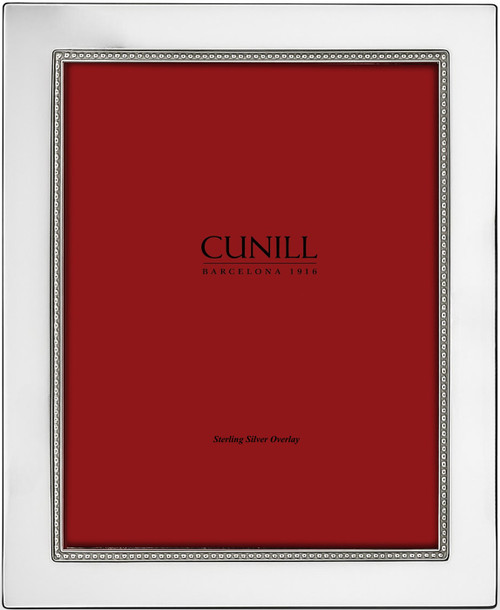 Tiffany Bead Sterling Silver Overlay 4x6 Picture Frame