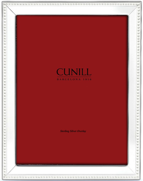 Bead Bevel Sterling Silver Overlay 4x6 Frame