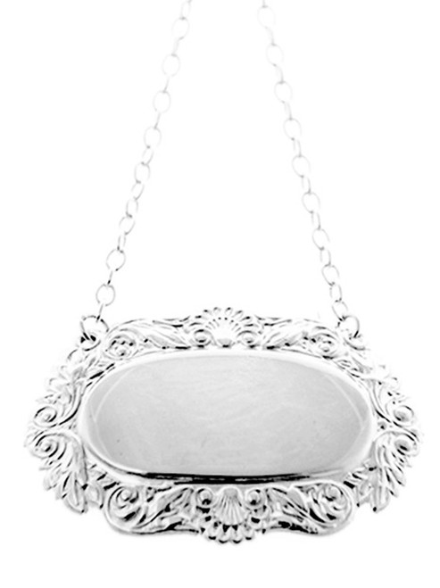 Silverplated Decanter Label Engraved to Order