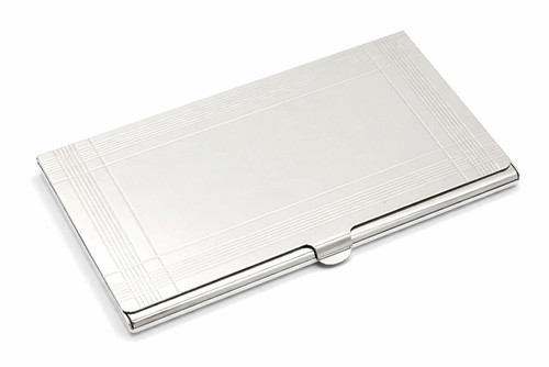 Silverplated Madison Business Card Case