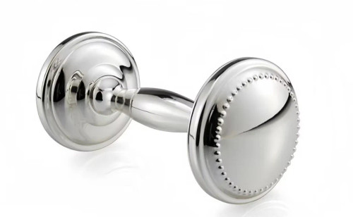 Krysaliis Silver Plated Bead Baby Rattle