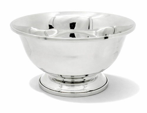 Mirror Polished 6" Diameter Pewter Paul Revere Bowl