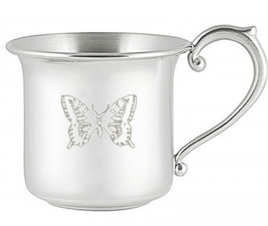 Engravable /'Pannikin/' Pewter Baby Cup