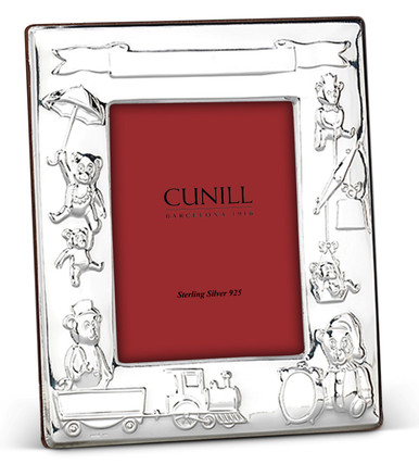 Cunill London Sterling Silver Picture Frame - 3x5 Inch .925 Silver With Wood Back