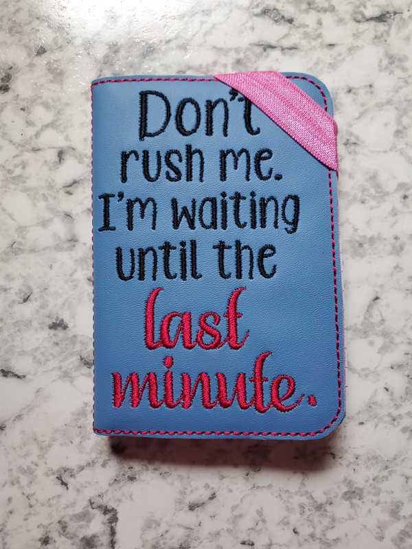 Notebook Cover - Last Minute
