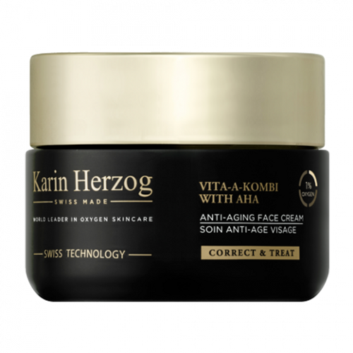 Anti-aging cream with 1% oxygen and natural fruit acids.