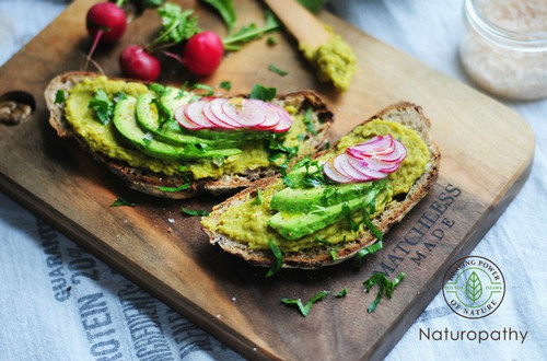 Yummy  Avocado Toast  with  Pea Spread Recipe