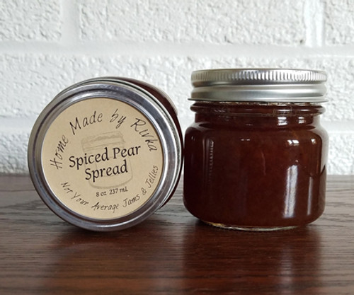 Spiced Pear Spread is the definition of fall and winter flavors. Spiced with cinnamon; this low sugar spread is both sweet and savory, and perfect on pork.