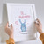 Personalised Initial Bunny Print