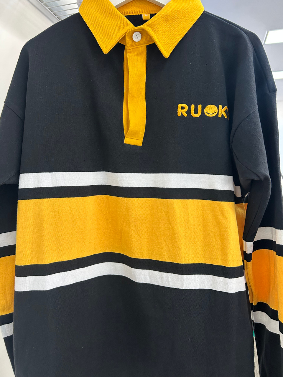 【か】【roku】RUGBY SHIRT KNIT RICE NINE TEN - Hand Knitting Rugby Sweater in Ocean Blue