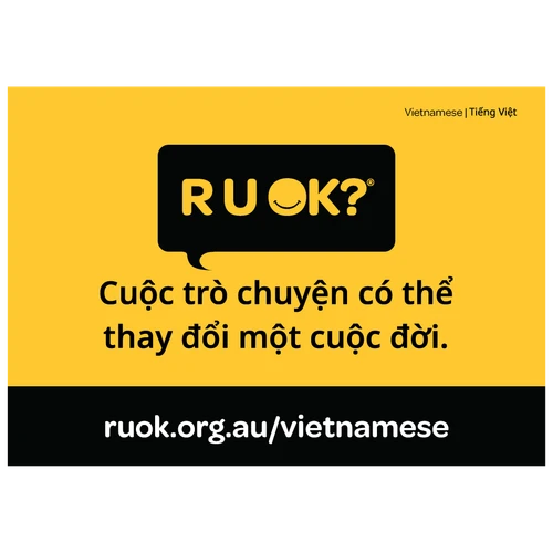 R U OK? Information Postcard - Vietnamese (Pack of 20)