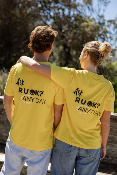Yellow R U OK? T-Shirt (Unisex) - R U OK? Merchandise