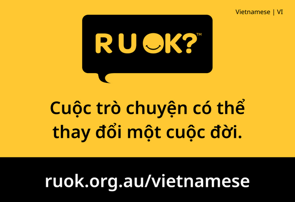 R U OK? Information Postcard - Vietnamese (Pack of 50)