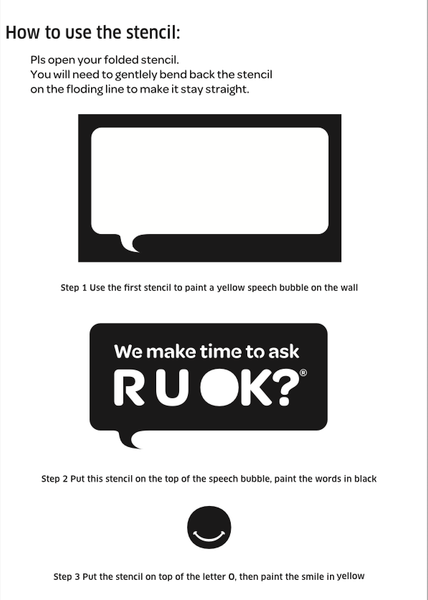 'Make Time to Ask' Stencil