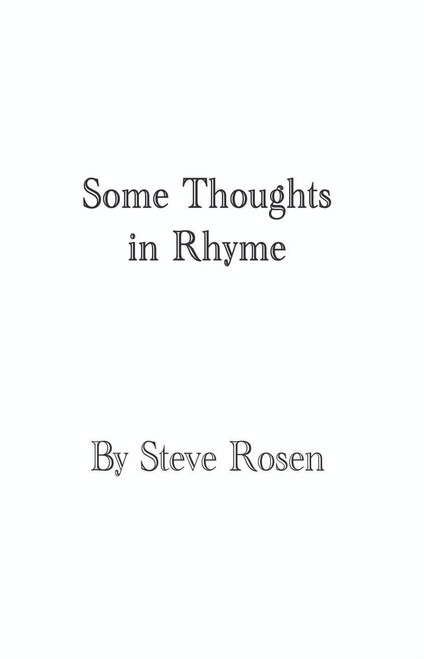 Some Thoughts in Rhyme - eBook