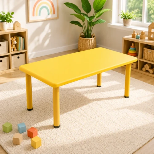 120cm Yellow Kids Activity Table & Chairs Set – Yellow or Colourful Chairs