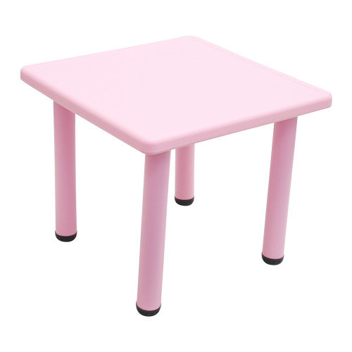 60x60cm Kids Toddler Children Square Playing Activity Party Table Pink
