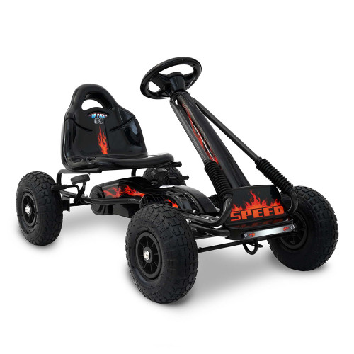 Kids Pedal Go Kart Car Ride On Toys Racing Bike Black