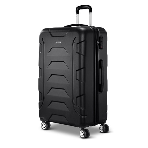 28 Luggage Sets Suitcase Trolley Travel Hard Case Lightweight Black"