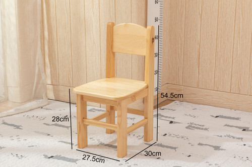 4x Wooden Timber Kids Chair Chairs Stool High Quality Very Sturdy Pinewood