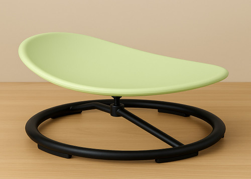 Kids Swivel Chair Rotating Sensory Stool for Balance & Coordination Training Non-Slip Fun Seat Green
