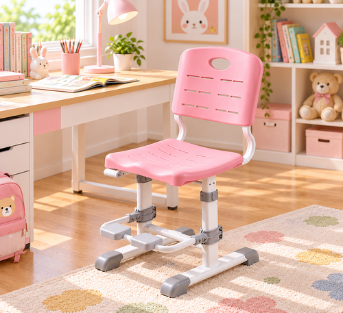 Kids Height Adjustable Study Chair with Footrest – Blue / Pink / Green