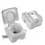 20L Portable Outdoor Camping Toilet with Carry Bag- Grey