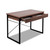 Metal Desk with Drawer - Walnut