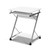 Metal Pull Out Table Desk - White